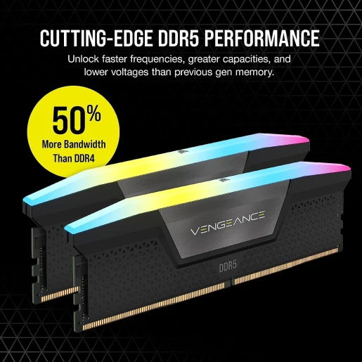 CORSAIR VENGEANCE RGB 32GB (2x16GB) 5200MHz 