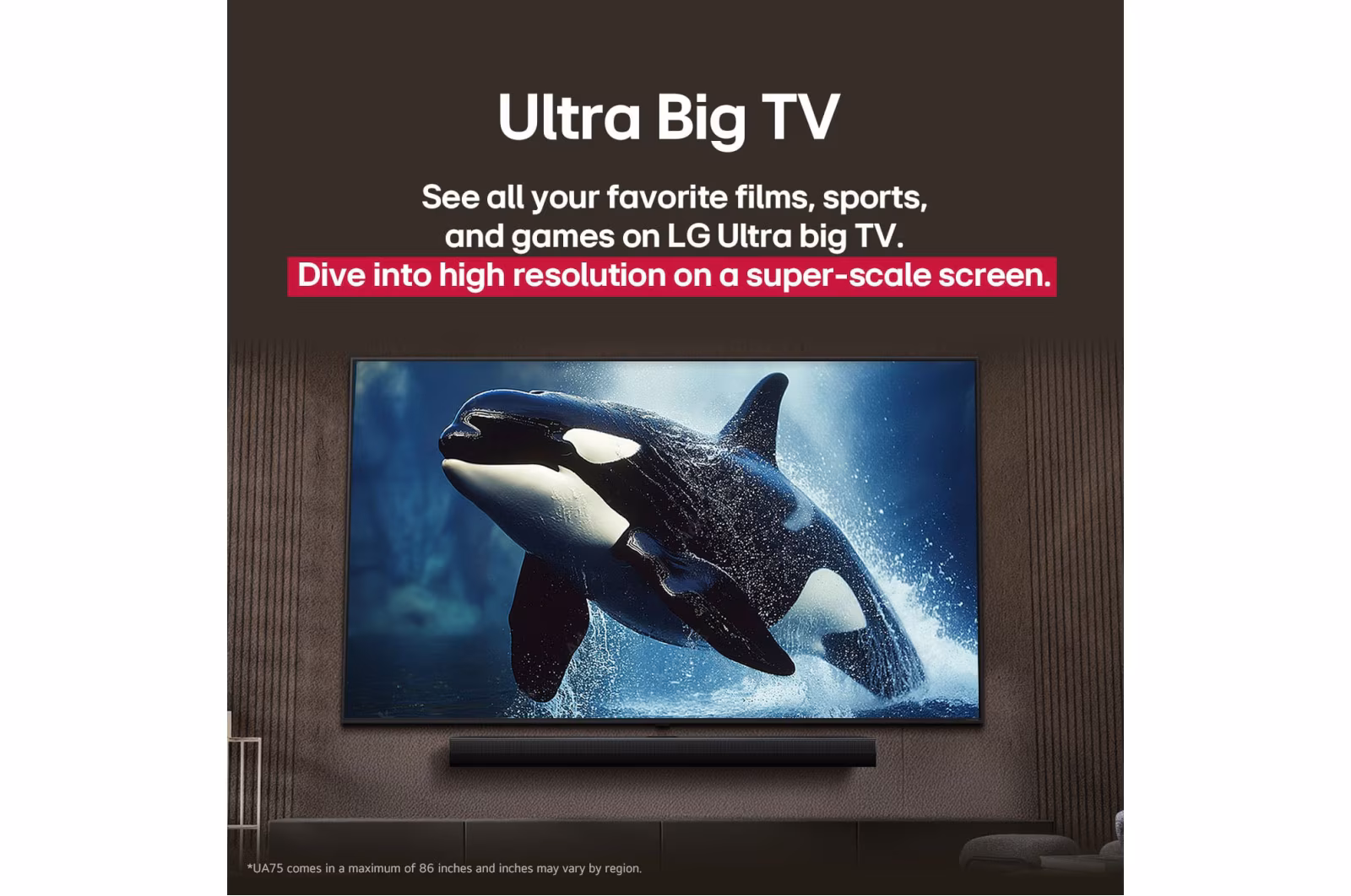 LG 65 inch LG UHD AI 4K Smart TV AI Magic Remote Ready HDR10 webOS25 65UA75009LA.AMCN 2025 65"
