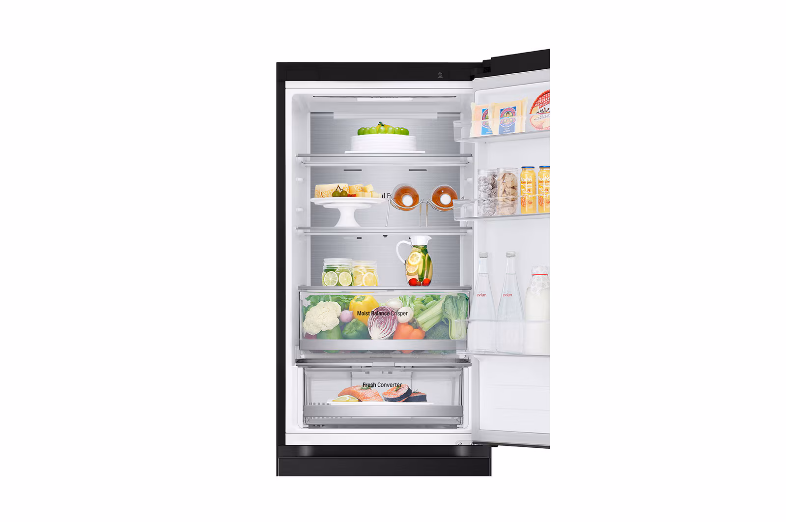 LG GR-B459FQFW.AEPQMER Black - 186x59.5x68.2 344 LT NF