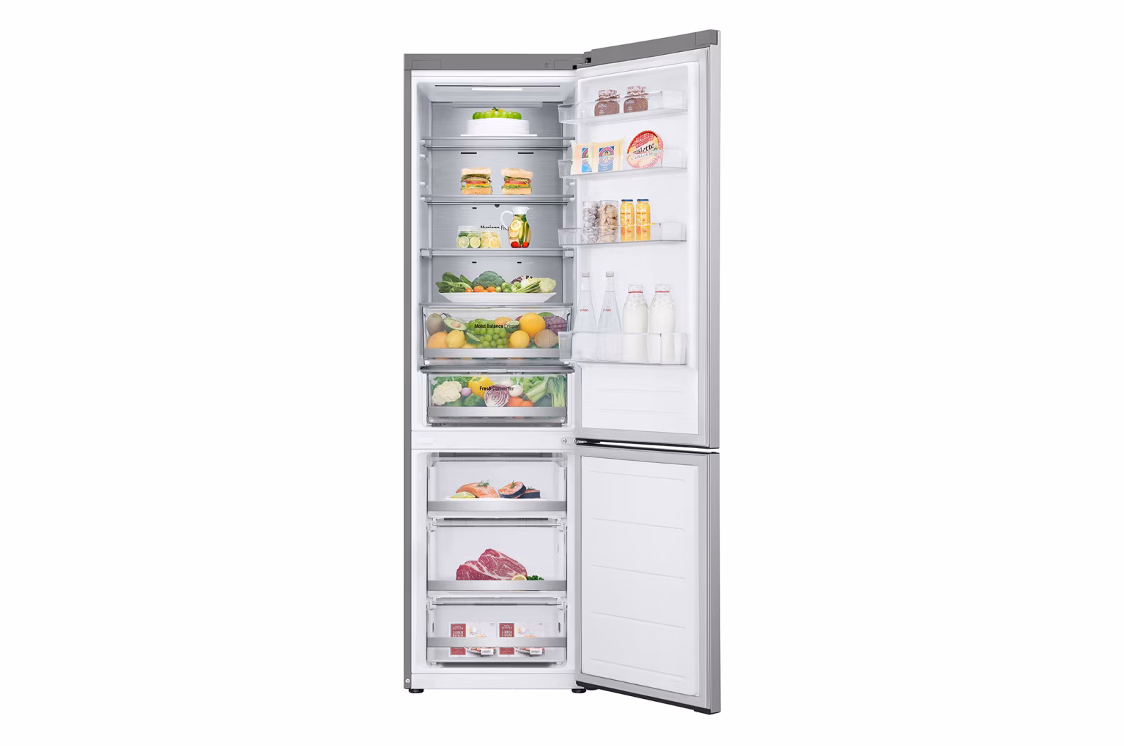 LG GR-B509FMFW.APYQMER - 203x59.5x67.6 446 LT Inverter Display Silver                                                            
