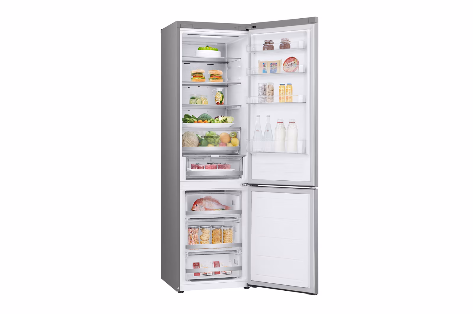 LG GR-B509FMFW.APYQMER - 203x59.5x67.6 446 LT Inverter Display Silver                                                            