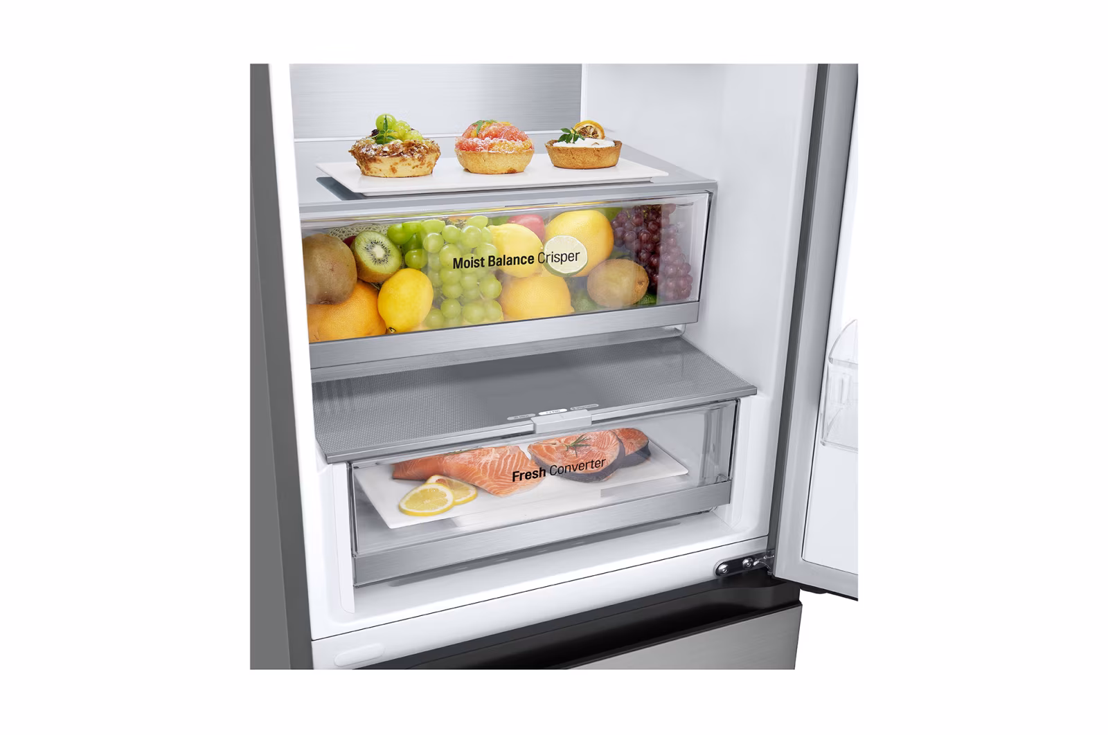 LG GR-B509FMFW.APYQMER - 203x59.5x67.6 446 LT Inverter Display Silver                                                            