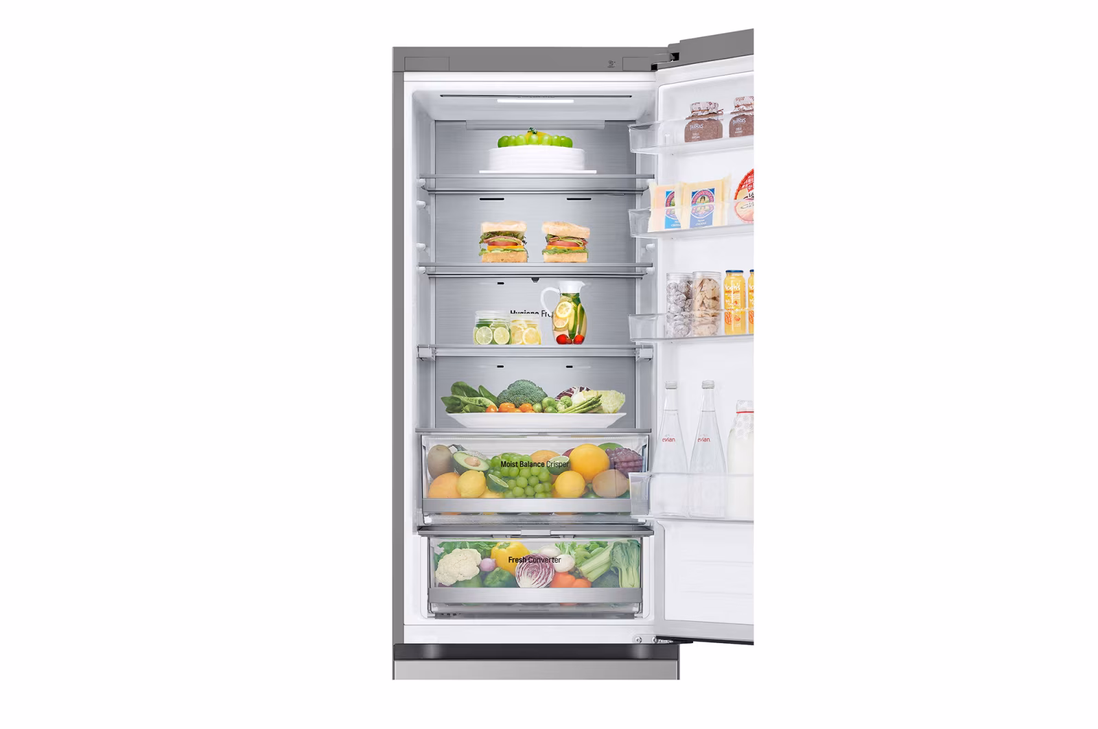 LG GR-B509FMFW.APYQMER - 203x59.5x67.6 446 LT Inverter Display Silver                                                            