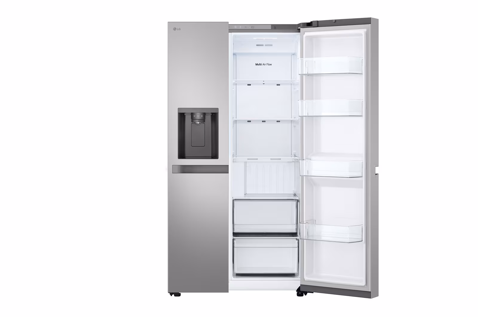 LG GR-L257KLKW.APYQMER Side-by-Side - 179x91.3x73.5 625 LT NF Inverter Dispenser Silver 