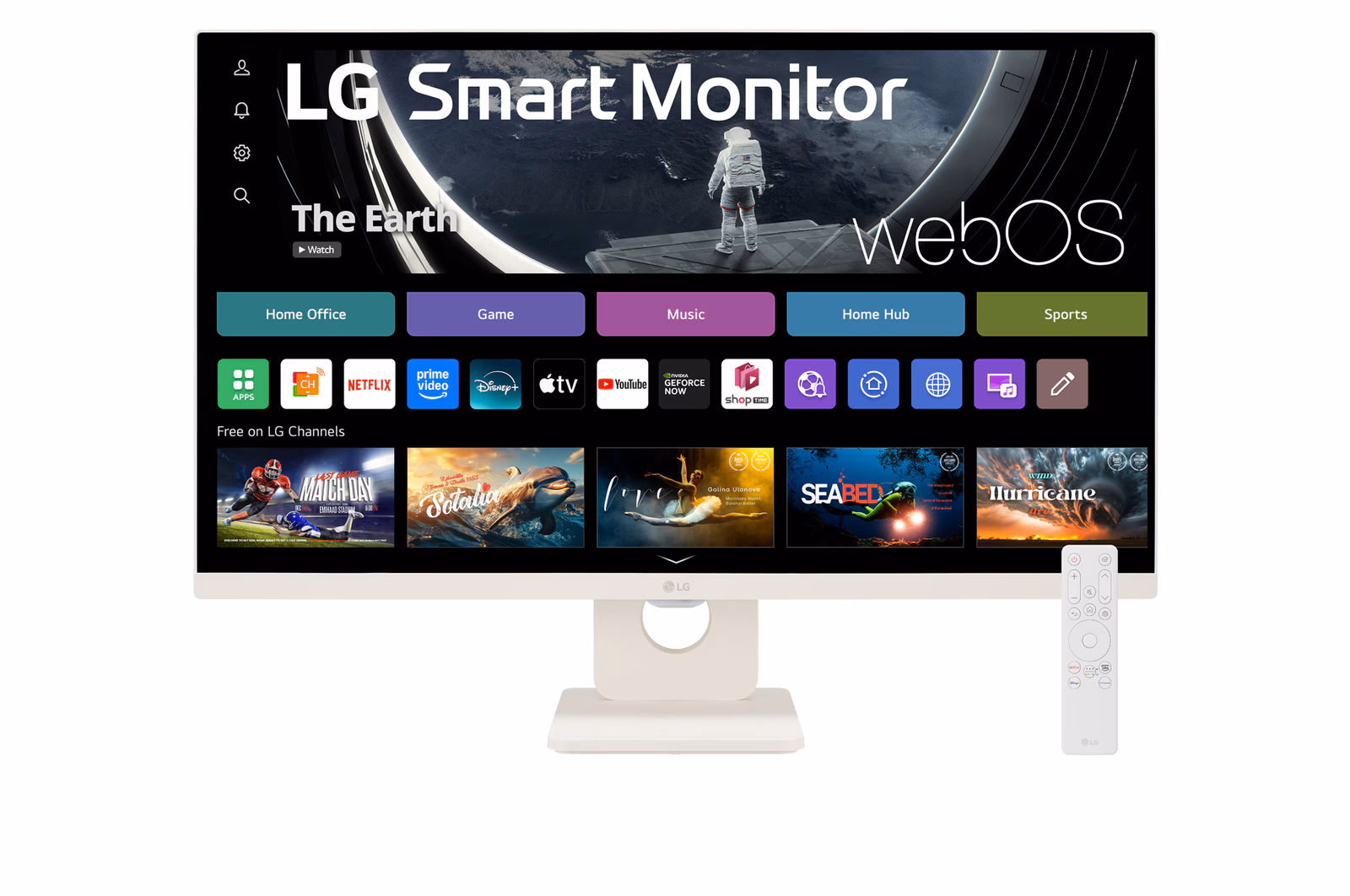 LG Smart Monitor 27″ 1920 x 1080 IPS 250 cd/m² 5ms webOS and Built-in Speakers - 27SR50F-W 