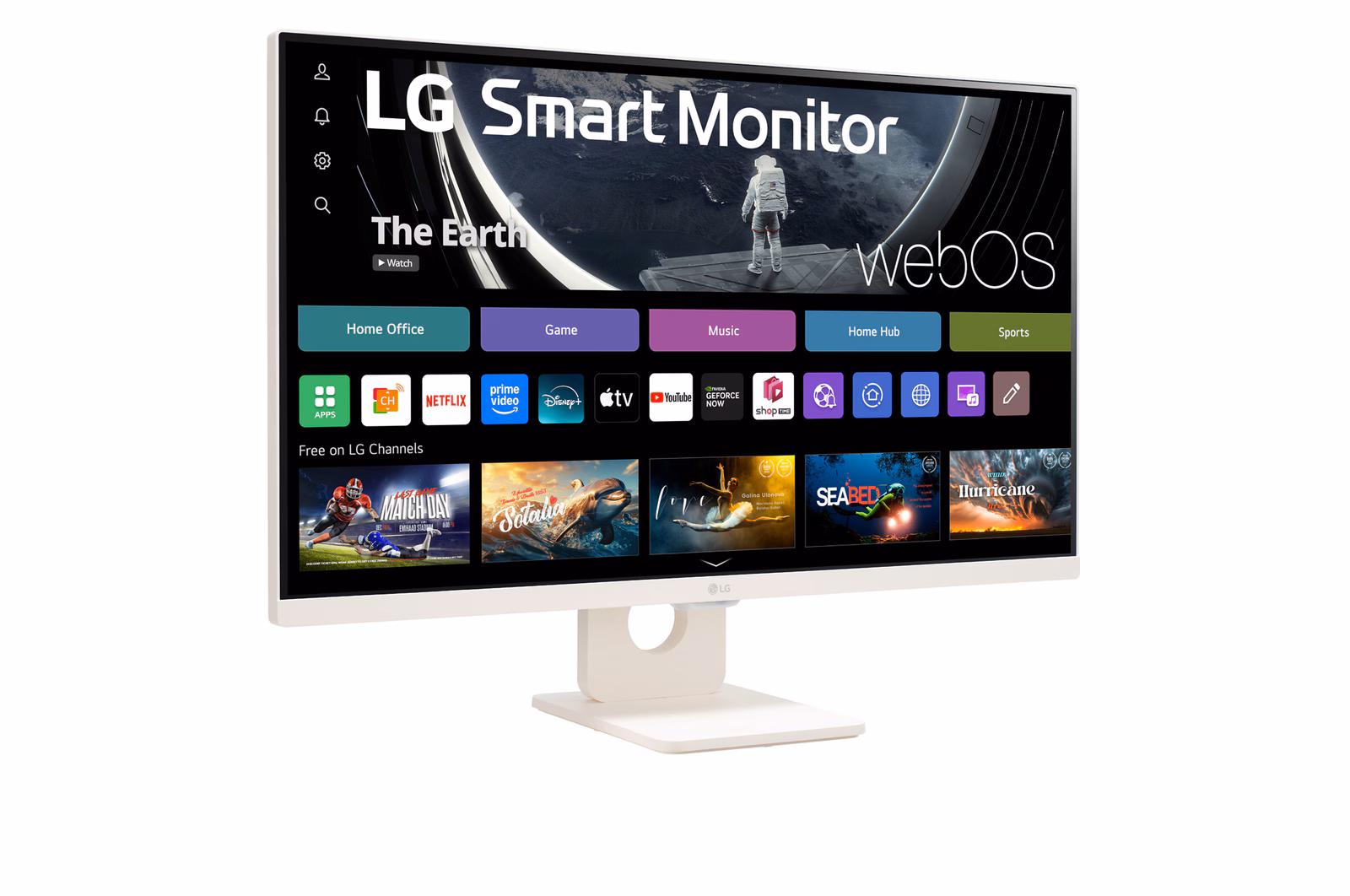 LG Smart Monitor 27″ 1920 x 1080 IPS 250 cd/m² 5ms webOS and Built-in Speakers - 27SR50F-W 